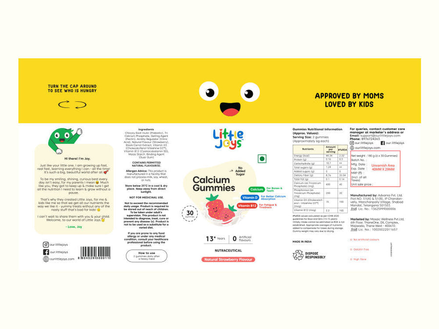 Calcium Gummies 13+ - Pack of 2